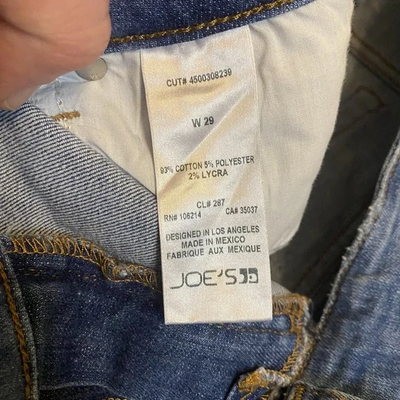 Joe's Jeans Womens 29 Medium Wash Blue Mid Rise Skinny Distressed Stretch Denim - Picture 3 of 13